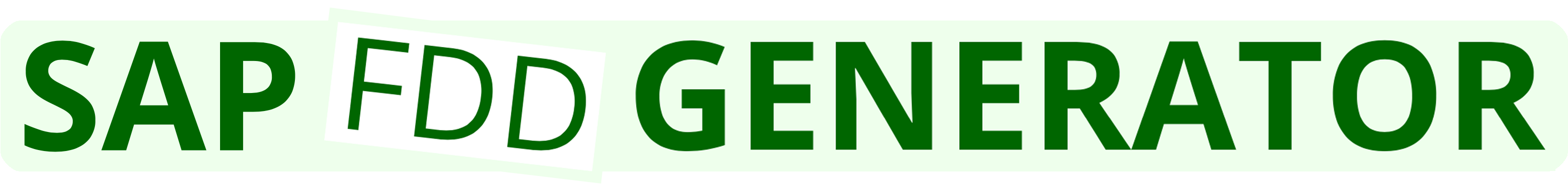 SAP FDD Generator